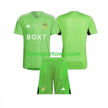 Koszulka Leeds United Bramkarska Dziecięcy Domowe Koszulki Piłkarskie 2023-2024 Krótki Rękaw